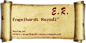 Engelhardt Rezső névjegykártya